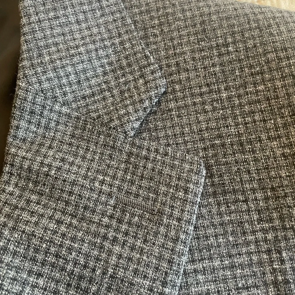 CANALI Made‎ in Italy Crosshatch Check Stretch Wool Jacket in Grays 40 R $1895